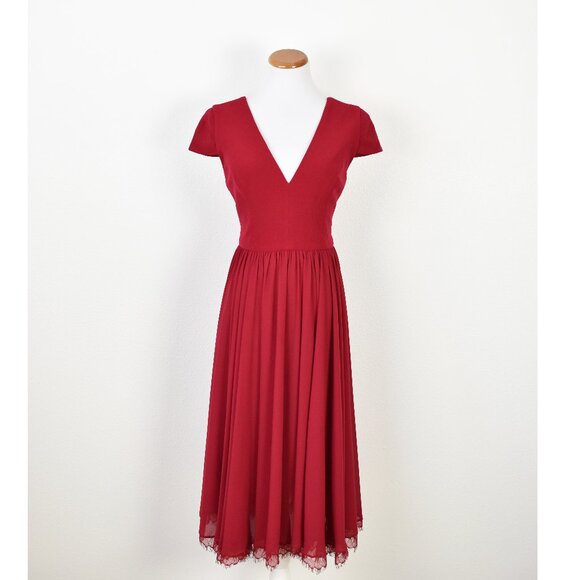 Dress the Population Dresses & Skirts - Dress The Population Corey Dress Garnet - M
